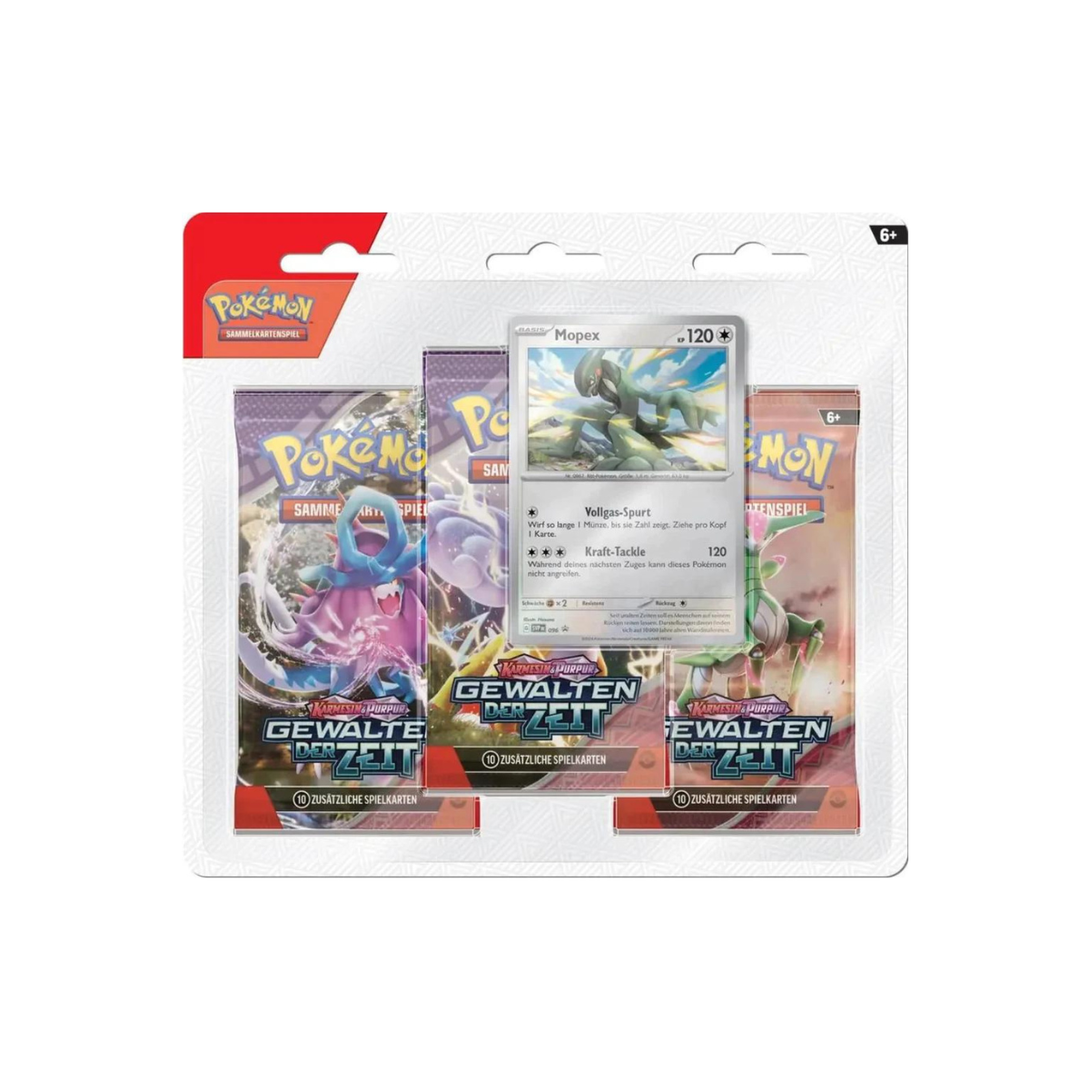 Pokémon - Karmesin & Purpur - Gewalten der Zeit - 3er-Pack Blister ...