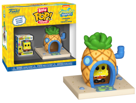 Spongebob Bitty POP! - Towns Vinyl Figur - Spongebob und Ananas Haus – Bild 4