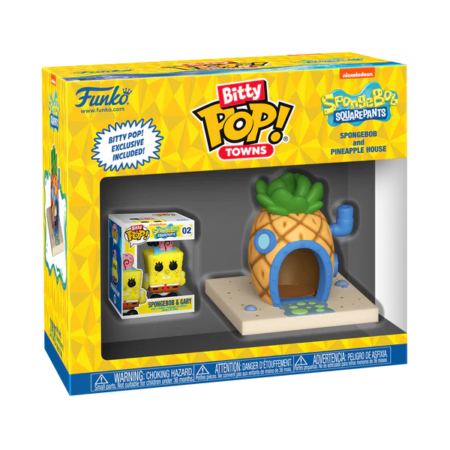 Spongebob Bitty POP! - Towns Vinyl Figur - Spongebob und Ananas Haus