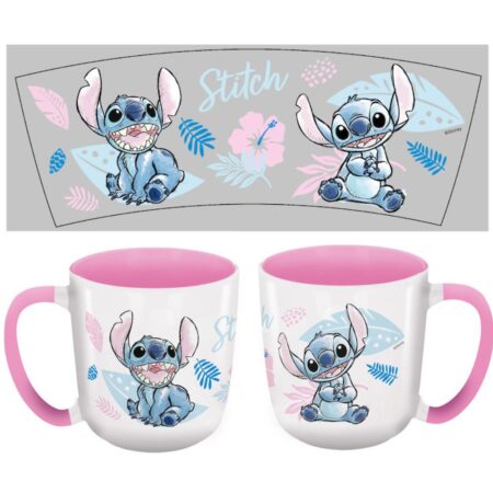 Stitch - Tasse - Watercolor Pink – Bild 3