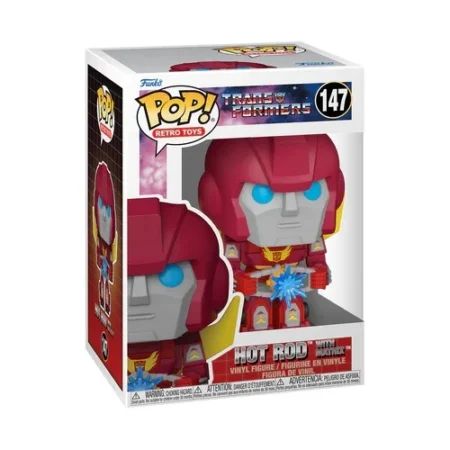 Transformers POP! - Retro Toys Vinyl Figur 147 - Hot Rod with Matrix